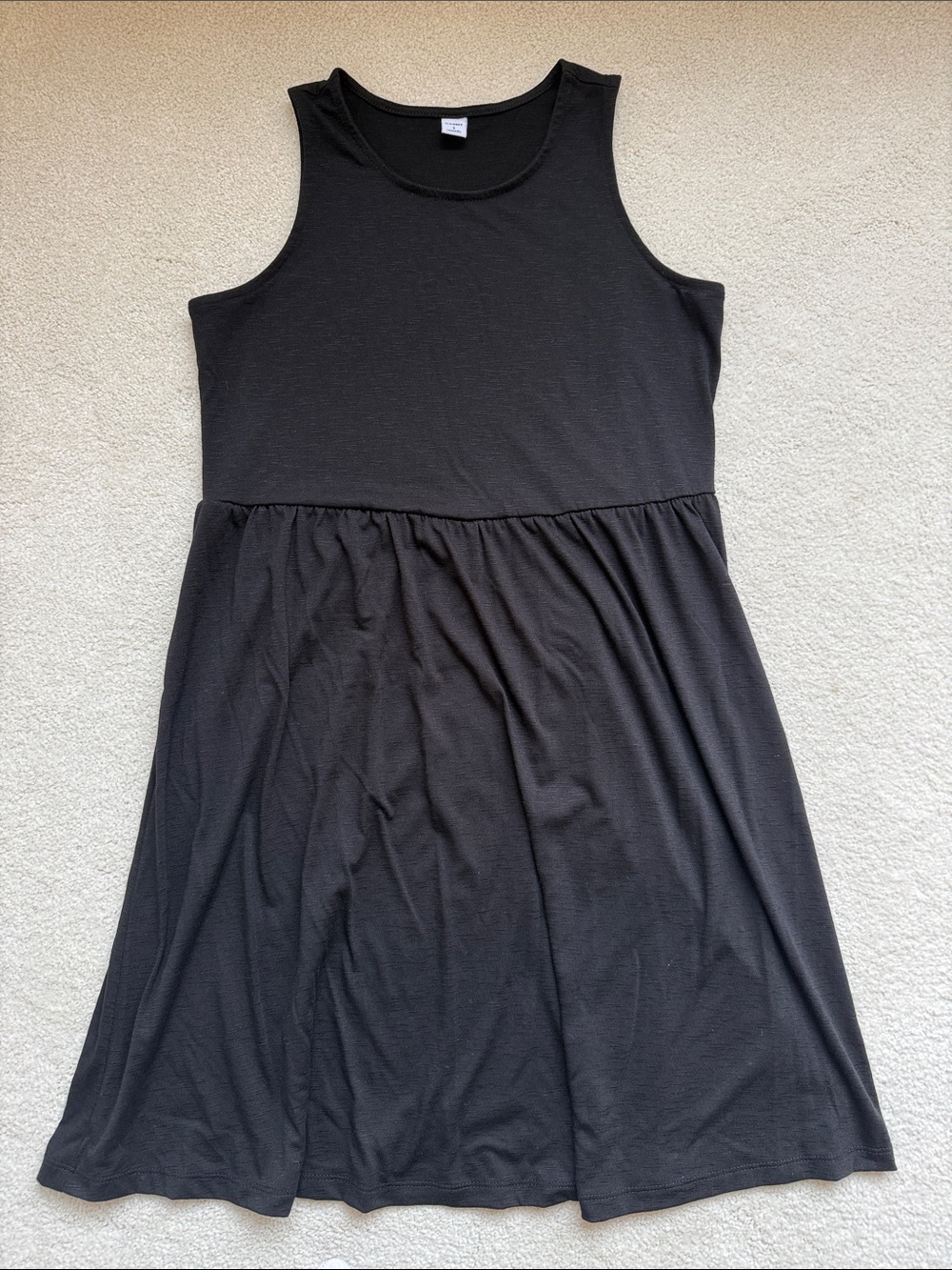 Old Navy Black Sleeveless Scoop Neck A-Line Dress
